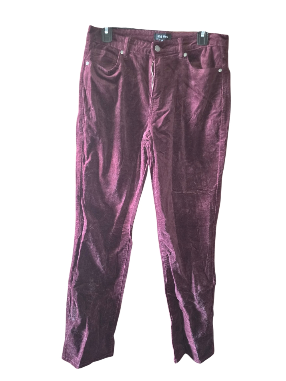 4/6/66. Well Worn Women’s Corduroy Jeans - Burgundy